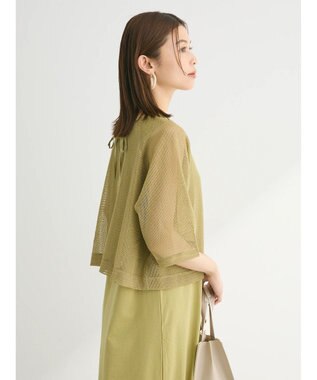 Green Parks ＳＥＴ２点　メッシュ＋ノースリーブワンピース Green