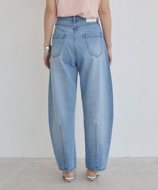 WEGO 【ANGIE VINTAGE/SMLサイズ展開】カーブデニムパンツ ブルー