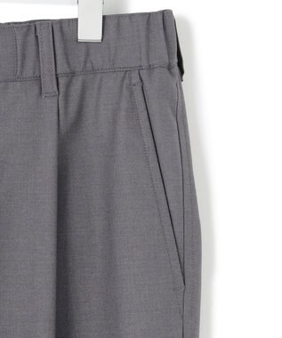 J.PRESS YORK STREET 【UNISEX】ウールライク テーパードイージーパンツ グレー系