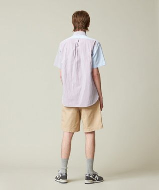 J.PRESS MEN 【クールマックス】クレイジーパターン サッカーシャツ/B.D. ネイビー系9