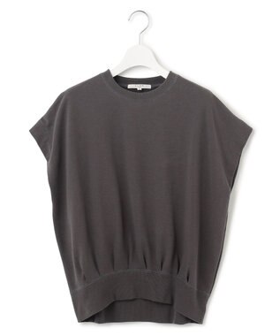 23区 L 【SLOW/洗える】コンパクトインレー フレンチスリーブ カットソー グレー系