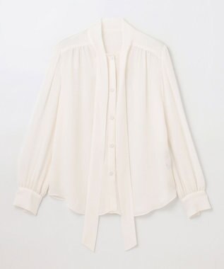 GRACE CONTINENTAL シルクボウタイブラウス ホワイト