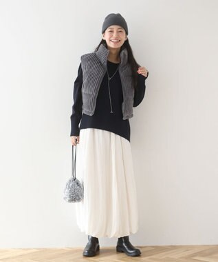 Green Parks ・ｓｗｉｎｇ　ｂｙ　ワイドコールベスト Charcoal Gray