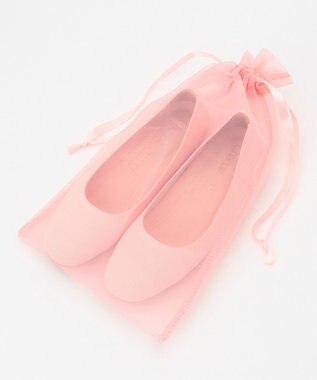 steppi “撥水＆洗えるニットシューズ” Chacottコラボ バレエシューズ ピンク