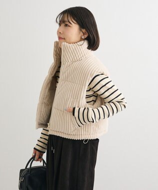 Green Parks ・ｓｗｉｎｇ　ｂｙ　ワイドコールベスト Light Beige