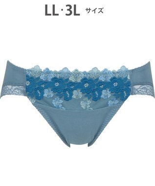 Wing ショーツ KB2060とペア 綿混素材（身生地部） やさしいはきごこち ナチュラルアップブラ はきこみ丈あさめ KF3360 ウイング／ワコール グレイッシュブルー