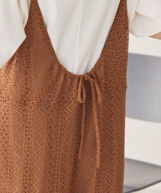 AMERICAN HOLIC レースキャミサロペット【WEB限定カラー有り】 Brown