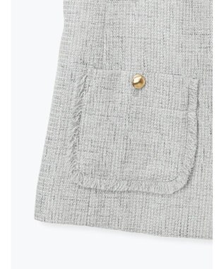 Te chichi 【セレモニーアイテム】ツイードVネックジレ グレー