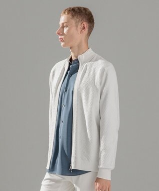 JOSEPH HOMME 【イージーケア】 ヴィスコースリンクス　ジップアップカーディガン ホワイト系