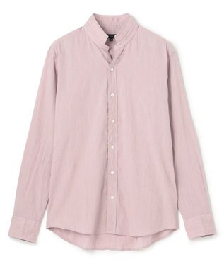 JOSEPH HOMME リネンストレッチブロード ウィングカラーシャツ ローズ系