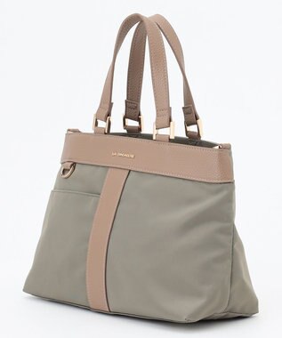 LA BAGAGERIE コンビ2WAYトートバッグ SMALL グレー