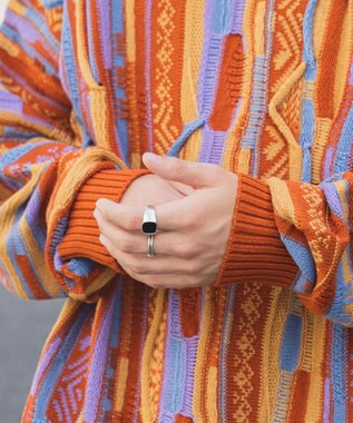 WEGO 3Dニットプルオーバー オレンジ