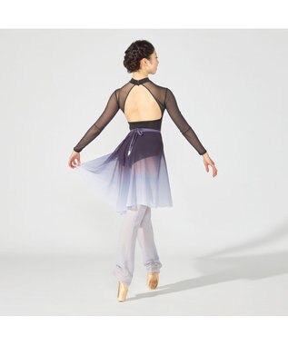 Chacott 【Nela ライン】ロングスリーブレオタード ブラック