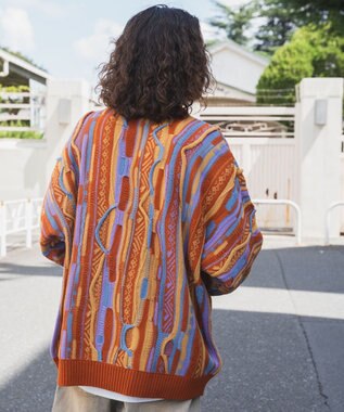 WEGO 3Dニットプルオーバー オレンジ