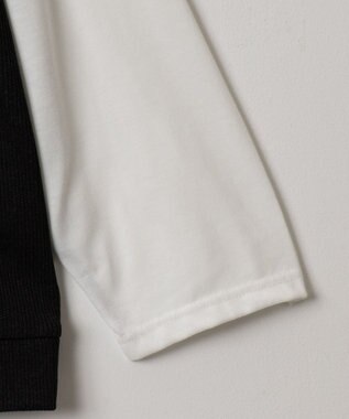 WEGO フェイクレイヤードモックネックベストT（LS） ブラック中濃色