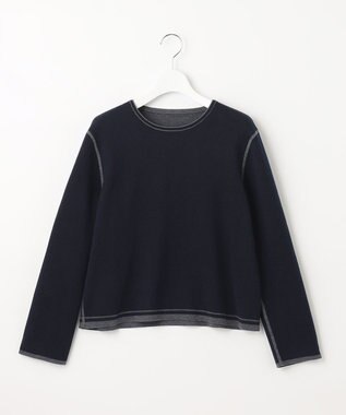 自由区 L 【ご好評につきWEBのみ新色追加/洗える/マルチウェイ】リバーシブルニット セットアップ グレー系