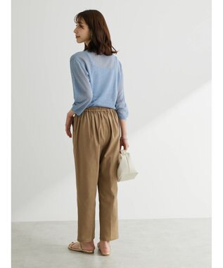 Green Parks ＳＥＴ２点　ラメすかしニット＋キャミソール Sax