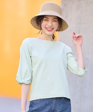 ANY 【WEB限定】シルケットスムース ツイストリーブプルオーバー ミント