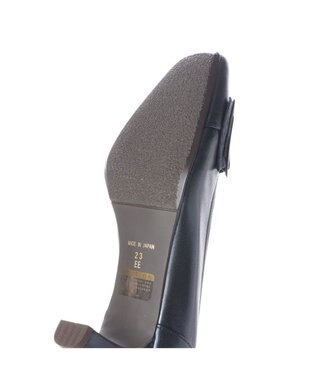 Riz raffinee <Riz raffinee>【高機能】スクエアドレープパンプス ネイビーメタリック