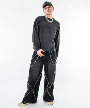 WEGO 【ユニセックス着用ITEM】コールドダイスウィッチングT（LS） ブラックその他