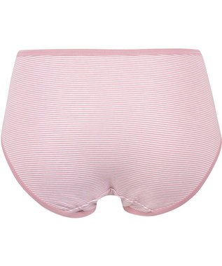 Wing ショーツ 綿混(身生地部) ここちよいフィット感 ムレにくい(身生地部) 【デイリーフィット 綿混ボーダー】 はきこみ丈ふつう EC2650 ウイング／ワコール ピンク