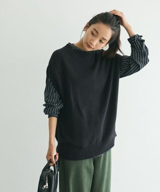 CRAFT STANDARD BOUTIQUE クルーネックニットベスト Black
