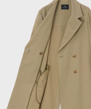 Paul Smith スリット トレンチコート カーキ