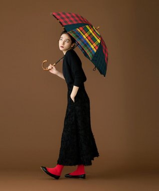 +RING 【限定/日本製】 UNISEX プラスリング 長傘60cm SR434 CHK マルチカラー