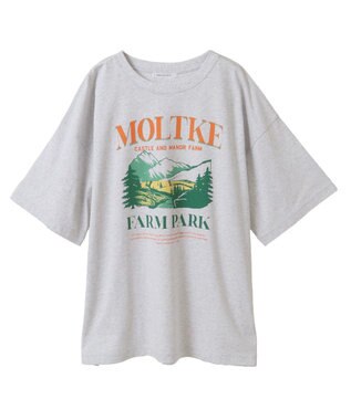 AMERICAN HOLIC FARM PARKプリントTシャツ Gray Mixture