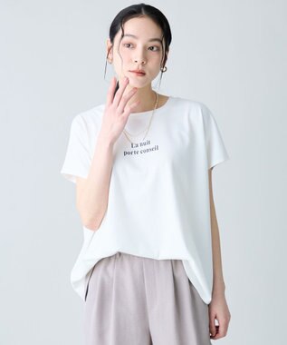 ANY ANYファンクションワイドフレンチスリーブTシャツ