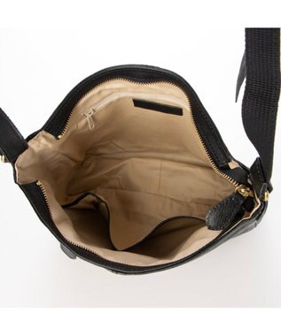 UNBILLION アトランタ ATLANTA / 牛革縦ファスナーショルダー ブラック