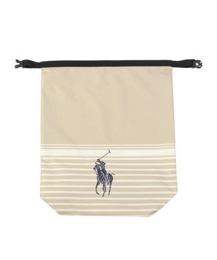 MOONBAT POLO RALPH LAUREN レインバッグ ボーダー ベージュ