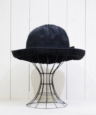 石田製帽 〈25SS新作〉グログランリボン ソフトハット ブラック