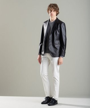 JOSEPH HOMME ライトアムンゼン　Ｖネックニット ライトグレー系