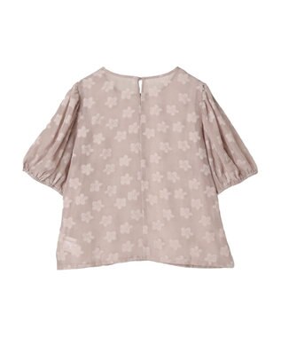 Green Parks ・ＥＬＥＮＣＡＲＥ　ＤＵＥ　フラワージャカードブラウス Gray Beige