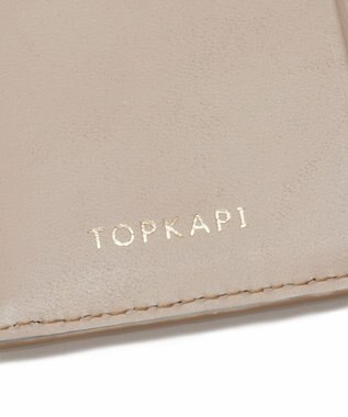 TOPKAPI 【TOPKAPI】イタリアンレザー リザード型押し 二つ折り 財布 LUCIA ルチア ペールベージュ