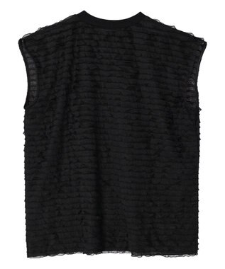 Green Parks フリルカットプルオーバー Black