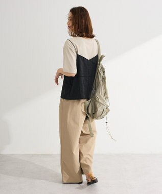 Green Parks 前後２ＷＡＹレース刺繍ビスチェ Black