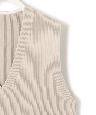 ICB L 【洗える】リサイクルポリエステルハイゲージ  ニットベスト トープ系