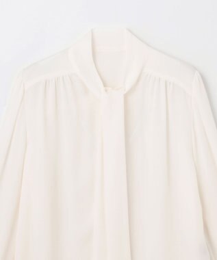 GRACE CONTINENTAL シルクボウタイブラウス ホワイト