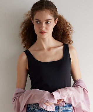 WACOAL カップ付きインナー 【ハグするブラトップ】 肌にとけこむフィット感 バストの立体感をキープ 洗濯機洗い(ネット使用)可能 レディース CLB759 /ワコール ブラック