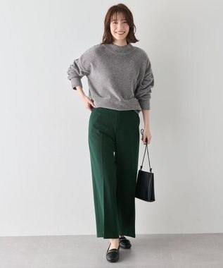 ANY モールニットプルオーバー チャコール