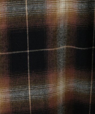 AMERICAN HOLIC バックタックチェックビエラシャツ Camel