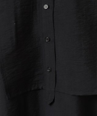 AMERICAN HOLIC 【WEB限定】接触冷感バンドカラーチュニック Black