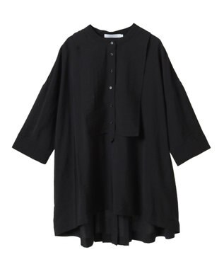 AMERICAN HOLIC 【WEB限定】接触冷感バンドカラーチュニック Black