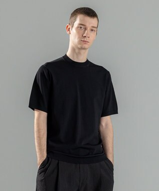 JOSEPH HOMME 【WEB限定カラーあり】【洗える/ストレッチ】リュクスレーヨン　クルーネック半袖ニット 【WEB限定カラー】ブラック系