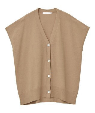 AMERICAN HOLIC フレンチスリーブＶネックニットカーディガン Camel