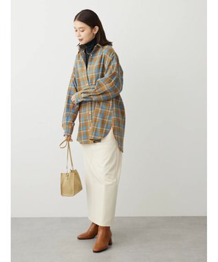 Green Parks ネルチェックシャツ Mustard