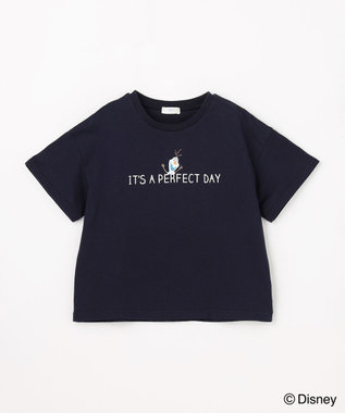 ANY KIDS 【ディズニー/FROZEN】【綿100%】ひんやり オーバーサイズTシャツ 「オラフ」（ネイビー）