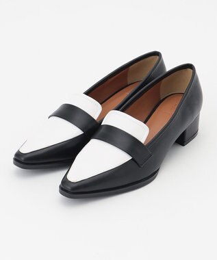  【22.5cm~24.5cm】バイカラーコンビローファー